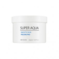 MISSHA Super Aqua Smooth Skin Peeling Pad - jemné peelingové tampóny 60ks (M5699)